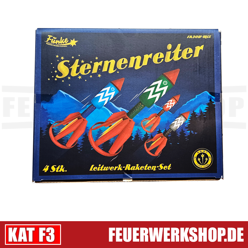 Funke *Sternenreiter* 4er-Set F3 Raketen