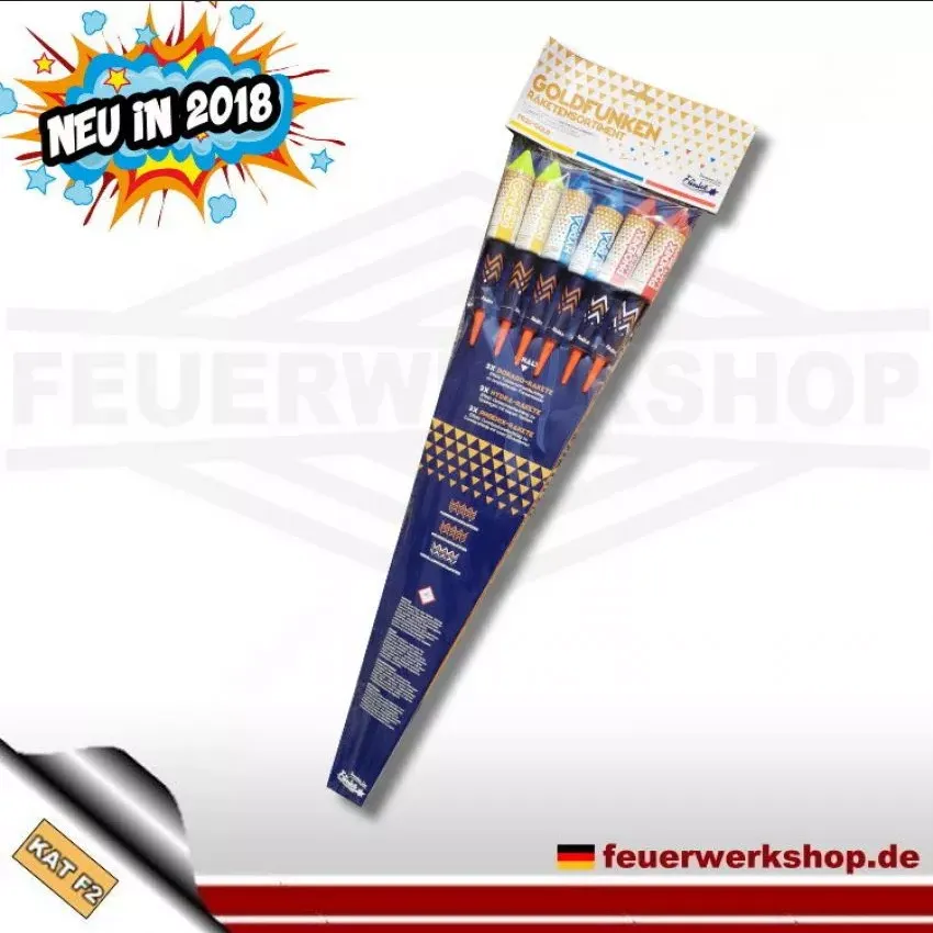 *Goldfunken* Silvester Raketen von Funke