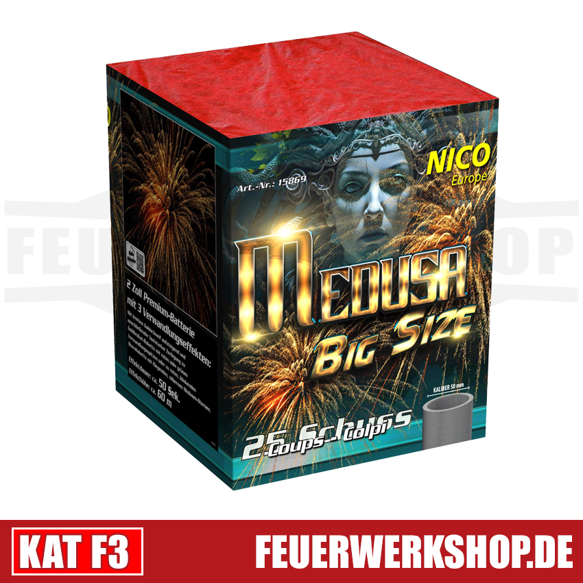 *Medusa Big Size* 25 Schuss F3 Feuerwerk von Nico