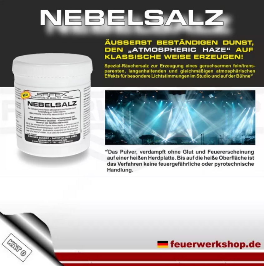 Nebelsalz - Rauchsalz von SAFEX