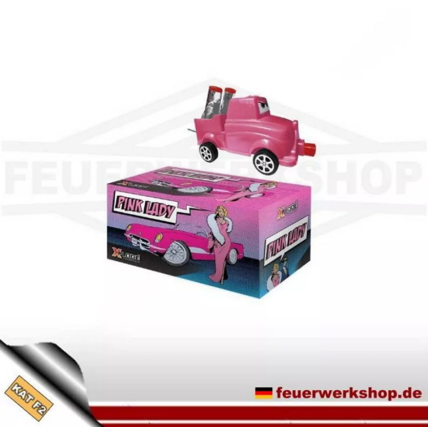 *Pink Lady* Fontänen Feuerwerkauto von Xplode