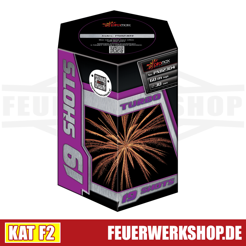 *Turbo* 19 Schuss Feuerwerk von Piromax