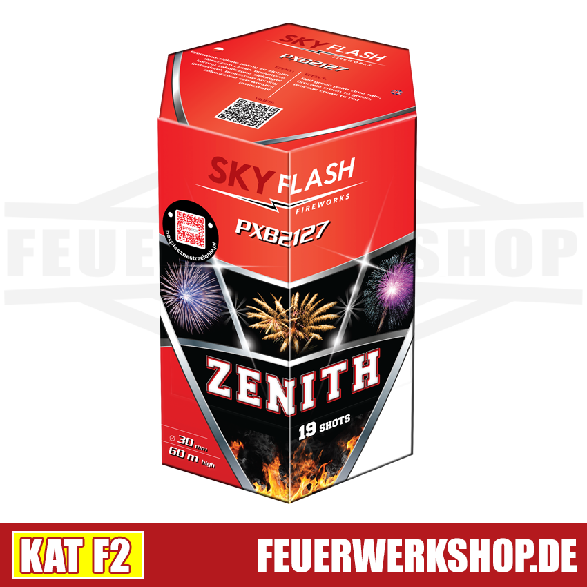 *Zenith* 19 Schuss Feuerwerk von Piromax