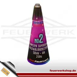 Schweizer Supervulkan *No. 2 - Blinking* von Zink (Gold & Blinksterne)