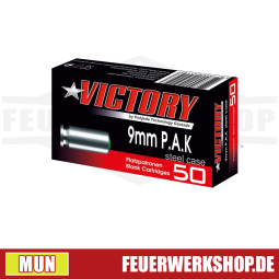 *9mm P.A.K Stahlhülse Kartuschenmunition* Victory