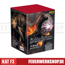Nico Feuerwerk *Schlachtross* 50mm Leuchtbatterie F3 kaufen