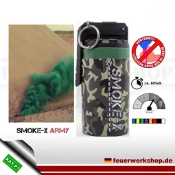 Rauchgranate *Army* groß mit Kipphebel - Grün - SMOKE-X kaufen