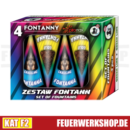 *Zestaw 4 Fontann* 4er Leuchtfeuerwerk von Piromax Fontänenbatterie kaufen